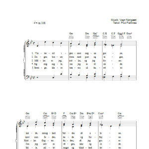 Poul Feldvoss Vintersol Musik Noten - Piano, Vocal & Guitar Chords - 37086-0