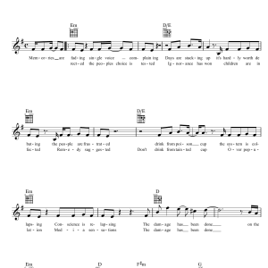 Powderfinger The Day You Come Musik Noten - Lead Sheet / Fake Book - 39146-0