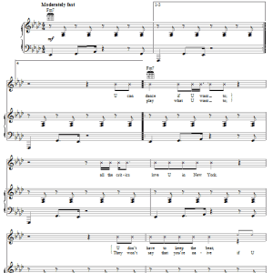 Prince All The Critics Love U In New York Musik Noten - Piano, Vocal & Guitar Chords - 59510-0