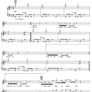 Prince Black Sweat Musik Noten - Piano, Vocal & Guitar Chords - 55374-0