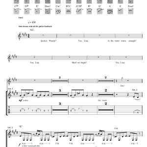 Prince Computer Blue Musik Noten - Guitar Tab - 47268-0