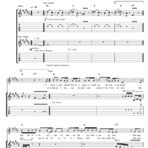Prince Darling Nikki Musik Noten - Guitar Tab - 46992-0