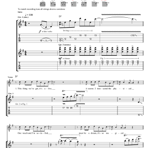 Prince Glam Slam Musik Noten - Guitar Tab - 47215-0