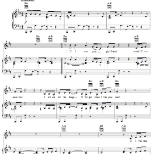 Prince If I Was Your Girlfriend Musik Noten - Piano, Vocal & Guitar Chords - 59580-0