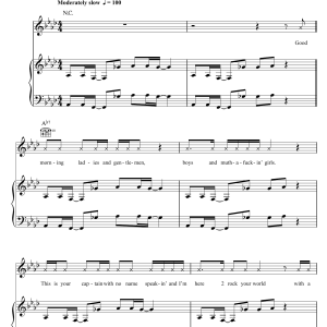 Prince P Control Musik Noten - Piano, Vocal & Guitar Chords - 123402-0