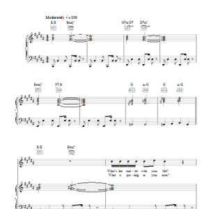 Prince & The Revolution Pop Life Musik Noten - Piano, Vocal & Guitar Chords - 115070-0