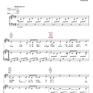 Priscilla Ahn Dream Musik Noten - Piano, Vocal & Guitar Chords - 72640-0