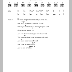 Pulp Happy Endings Musik Noten - Guitar Chords/Lyrics - 102628-0
