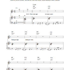 Pulp Seductive Barry Musik Noten - Piano, Vocal & Guitar Chords - 14779-0