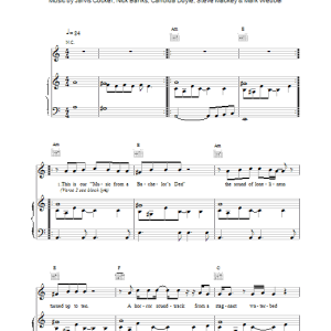 Pulp The Fear Musik Noten - Piano, Vocal & Guitar Chords - 14782-0