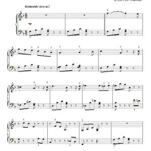 Pyotr Il'yich Tchaikovsky Adagio "A La Rose" Musik Noten - Easy Piano - 54001-0