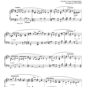Pyotr Il'yich Tchaikovsky Andante Cantabile (arr. Lee Evans) Musik Noten - Piano Solo - 163895-0