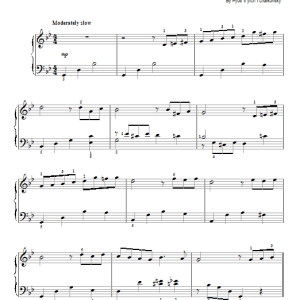 Pyotr Il'yich Tchaikovsky Barcarolle In G Minor ("June"), Op. 37, No. 6 Musik Noten - Easy Piano - 93979-0