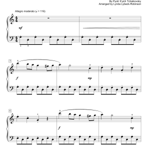 Pyotr Il'yich Tchaikovsky Chinese Dance (Tea) (arr. Lynda Lybeck-Robinson) Musik Noten - Educational Piano - 161240-0
