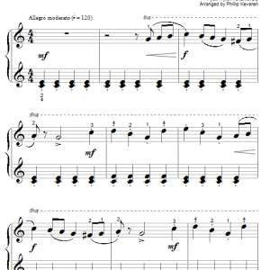 Pyotr Il'yich Tchaikovsky Chinese Dance (Tea) (arr. Phillip Keveren) Musik Noten - Big Note Piano - 58432-0