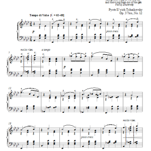 Pyotr Il'yich Tchaikovsky December: Christmas Musik Noten - Piano Solo - 72545-0
