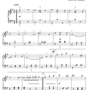 Pyotr Il'yich Tchaikovsky Final Waltz Musik Noten - Easy Piano - 81836-0