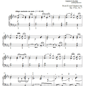 Pyotr Il'yich Tchaikovsky July: Song Of The Reaper Musik Noten - Piano Solo - 72528-0