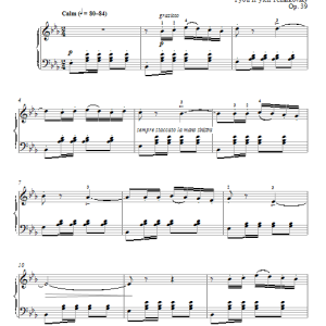 Pyotr Il'yich Tchaikovsky Little Neapolitan Song Musik Noten - Piano Solo - 73968-0