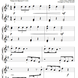 Pyotr Il'yich Tchaikovsky March (arr. Phillip Keveren) Musik Noten - Big Note Piano - 58435-0