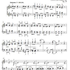 Pyotr Il'yich Tchaikovsky Nanny's Tale Musik Noten - Piano Solo - 73974-0