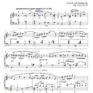 Pyotr Il'yich Tchaikovsky October: Autumn Song Musik Noten - Piano Solo - 72531-0