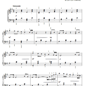Pyotr Il'yich Tchaikovsky Pas de deux Musik Noten - Easy Piano - 81838-0