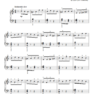 Pyotr Il'yich Tchaikovsky Symphony No. 4 In F Minor, Op. 36, Second Movement Excerpt Musik Noten - Easy Piano - 94000-0