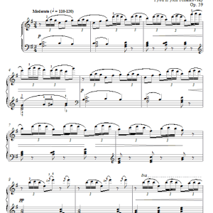 Pyotr Il'yich Tchaikovsky The Lark's Song Musik Noten - Piano Solo - 73973-0
