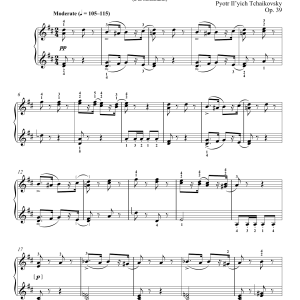 Pyotr Il'yich Tchaikovsky The Wooden Soldiers' March Musik Noten - Piano Solo - 73963-0