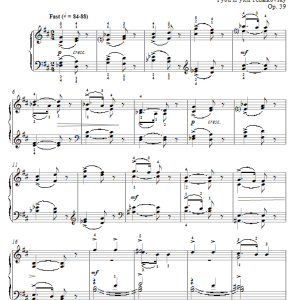 Pyotr Il'yich Tchaikovsky Winter Morning Musik Noten - Piano Solo - 73965-0