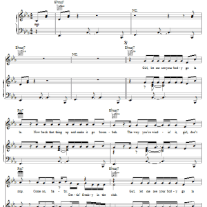 R Kelly Freaky In The Club Musik Noten - Piano, Vocal & Guitar Chords - 63332-0