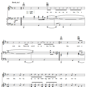 R Kelly Rock Star Musik Noten - Piano, Vocal & Guitar Chords - 63318-0