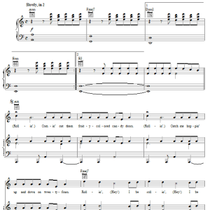 R Kelly Rollin' Musik Noten - Piano, Vocal & Guitar Chords - 63325-0