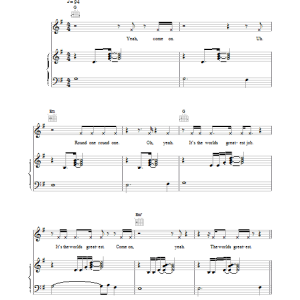 R Kelly The World's Greatest Musik Noten - Piano, Vocal & Guitar Chords - 20367-0