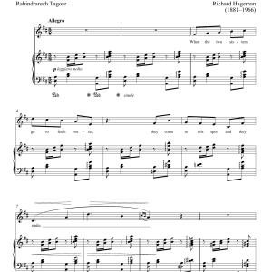 Rabindranath Tagore At The Well Musik Noten - Piano & Vocal - 161936-0