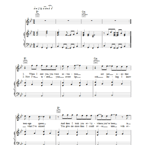 Racey Lay Your Love On Me Musik Noten - Piano, Vocal & Guitar Chords - 40064-0