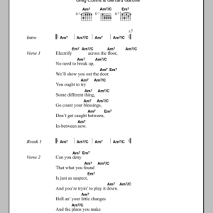 Radio 4 Dance To The Underground Musik Noten - Guitar Chords/Lyrics - 101465-0