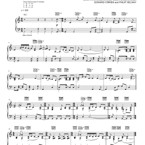 Radiohead Desert Island Disk Musik Noten - Piano, Vocal & Guitar Chords - 177673-0