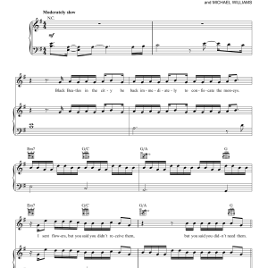 Rae Sremmurd feat. Gucci Mane Black Beatles Musik Noten - Piano, Vocal & Guitar Chords - 177310-0