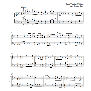 Ralph Vaughan Williams Folk Songs From Somerset from English Folk Song Suite Musik Noten - Piano Solo - 18983-0