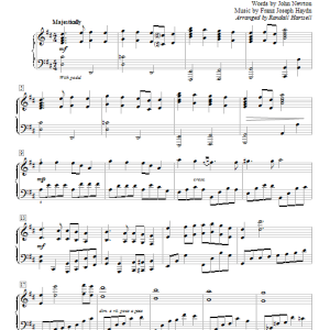Randall Hartsell Glorious Things Of Thee Are Spoken Musik Noten - Educational Piano - 153777-0