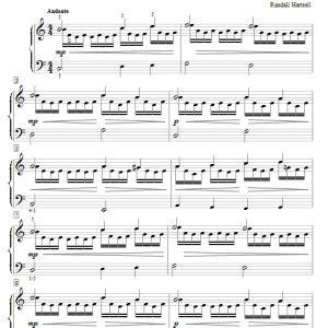 Randall Hartsell Morning Star Etude Musik Noten - Educational Piano - 77671-0