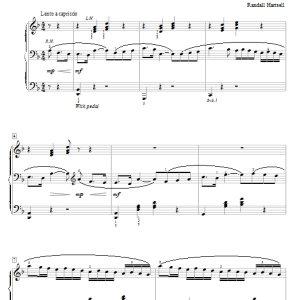 Randall Hartsell Rhapsodie En Rouge Musik Noten - Educational Piano - 74582-0