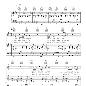 Randy Newman Baltimore Musik Noten - Piano, Vocal & Guitar Chords - 105890-0
