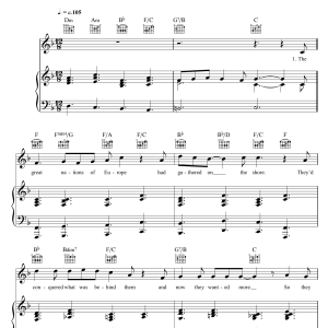Randy Newman The Great Nations Of Europe Musik Noten - Piano, Vocal & Guitar Chords - 122751-0