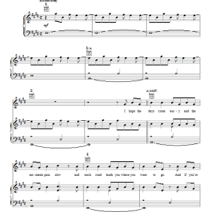 Rascal Flatts My Wish Musik Noten - Easy Piano - 76098-0