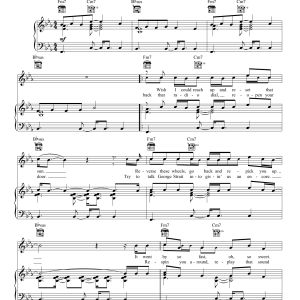Rascal Flatts Rewind Musik Noten - Piano, Vocal & Guitar Chords - 153373-0