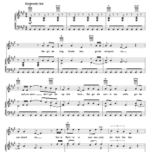 Rascal Flatts She'd Be California Musik Noten - Piano, Vocal & Guitar Chords - 72011-0