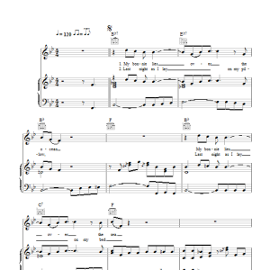 Ray Charles My Bonnie Musik Noten - Piano, Vocal & Guitar Chords - 111880-0